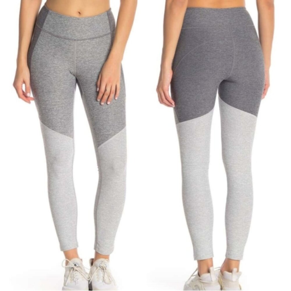 OUTDOOR VOICES tri-tone gray leggings size small